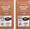 Amazon Espresso Crema Caffè macinato, Tostatura media, 500 g - 250 g (Confezione da 2) - Certificato Rainforest Alliance